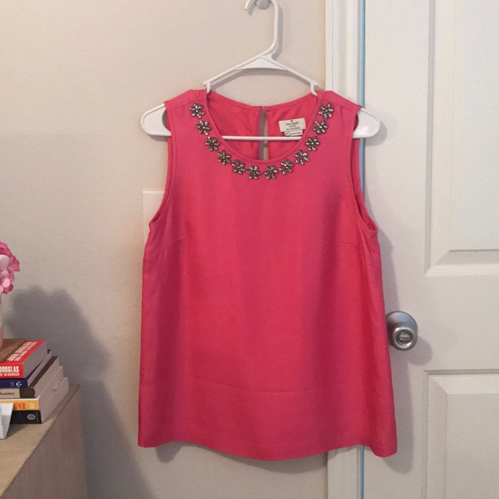 Kate Spade ♠️Silk Pink Top SZ 8